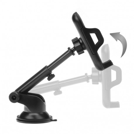 Car phone holder Forcell F-Grip Carbon Bracket mounting arm windshield / dashboard black