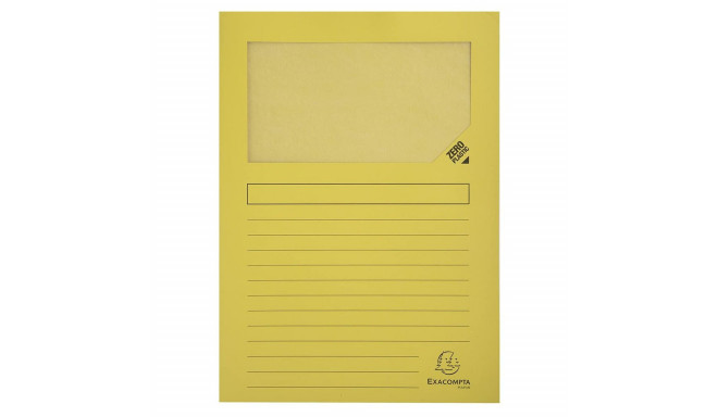 Subfolder Exacompta Forever Transparent window Yellow A4 100 Pieces