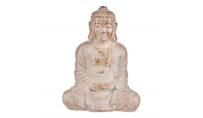 Dekoratiivne aiakuju Ibergarden CC20411 CC20411 Valge Kuldne Polüresiin 25 x 57 x 42,5 cm Buddha