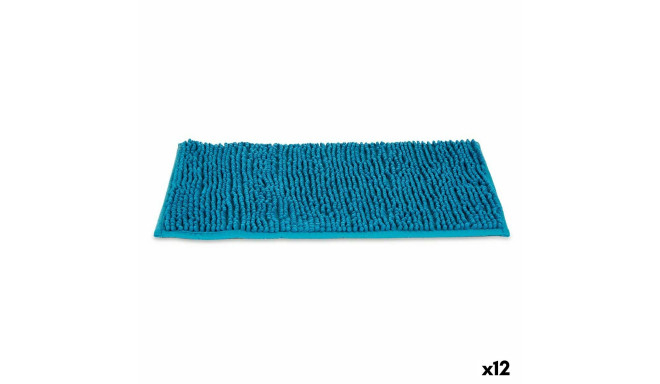 Bath rug 40 x 60 cm Blue Turquoise (12 Units)