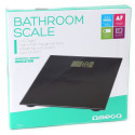 Omega bathroom scale OBSB, black (damaged package)