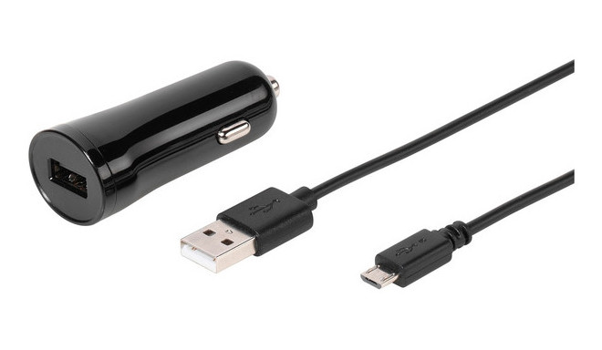 Vivanco автомобильное зарядное устройство USB 2.4A 1,2 м (60022) (поврежденная упаковка)