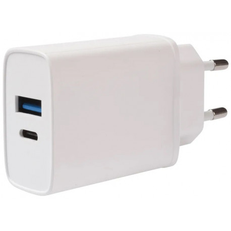Vivanco vooluadapter USB-A/USB-C PD3 20W, valge (62401) (avatud pakend)