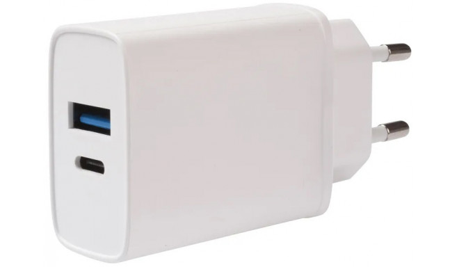 Vivanco charger USB-A/USB-C PD3 20W, белый (62401) (поврежденная упаковка)