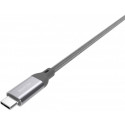 Silicon Power kaabel USB-C 1m punutud, hall (LK30AC) (avatud pakend)