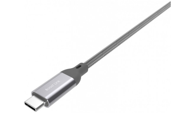 Silicon Power cable USB-C 1m braided, grey (LK30AC) (damaged package)