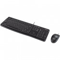 LOGITECH MK120 Corded Combo - BLACK - USB - US INT'L
