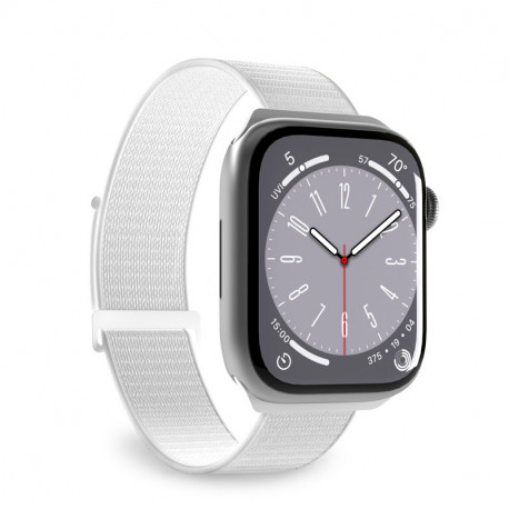 PURO Nylon Sport - Pasek do Apple Watch 44/45/46/49 mm (Biały)