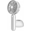 Platinet fan with battery 1200mAh, white/grey (45246) (open package)