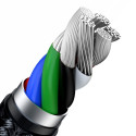 Baseus Cafule Metal Data cable USB Type C - Lightning 20 W Power Delivery 1 m black (CATLJK-A01)