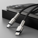 Baseus Cafule Metal Data cable USB Type C - Lightning 20 W Power Delivery 1 m black (CATLJK-A01)