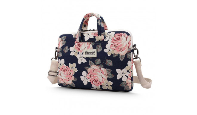 CANVASLIFE BRIEFCASE LAPTOP 13-14 NAVY ROSE