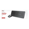 Keyboard and Mouse Trust Tecla-2 Black Wireless