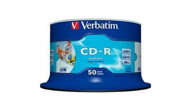 CD-R Verbatim AZO Wide Inkjet Printable 50 Units 700 MB 52x