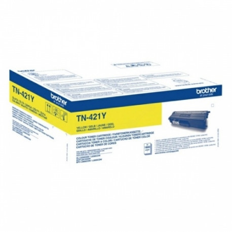Brother TN-421Y (TN421Y) Toner Cartridge, Yellow