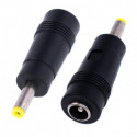 Adaptor for power supply, Out:5,5/2,5;straight;Input:5,5/2,1