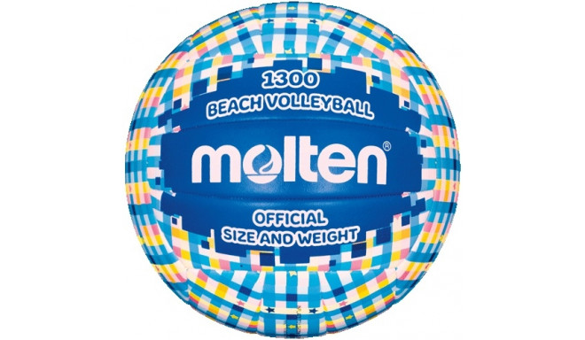 Beach volleyball MOLTEN V5B1300-CB, synth. leather size 5