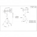 Manhattan Stojak LCD/LED/PDP 37-70" 35 kg Manhattan Stojak LCD/LED/PDP 37-70" 35 kg