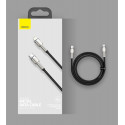 Baseus Cafule Metal Data cable USB Type C - Lightning 20 W Power Delivery 1 m black (CATLJK-A01)