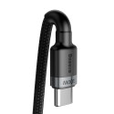 Baseus Cafule nylonový kabel USB Type C Power Delivery 2.0 100W 20V 5A 2m šedý (CATKLF-ALG1)