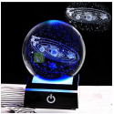 3D Laser Engraved Solar System