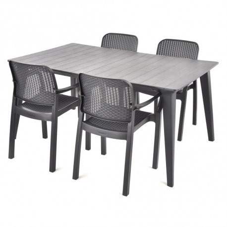 Aiamööbli komplekt HECHT SAMANA SET GRAPHITE 4