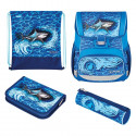 Herlitz ранец Loop Plus - Blue Shark, 16 л