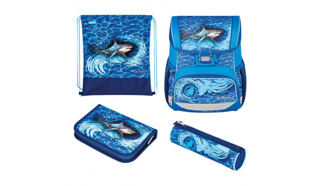 Herlitz koolikott-ranits Loop Plus - Blue Shark, 16 l
