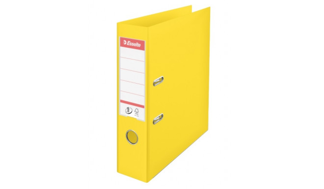 Registraator A4 75mm kollane PP Esselte No.1 Power Vivida