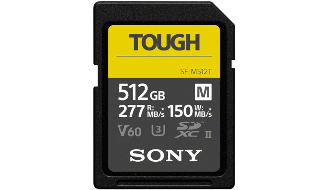Sony memory card SDXC 512GB M Tough UHS-II U3 V60