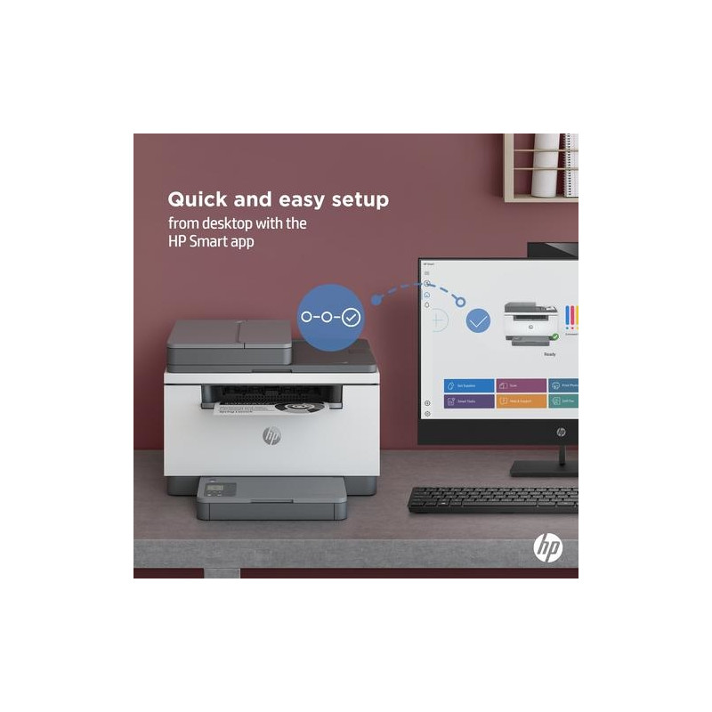 HP LaserJet MFP M234sdn Printer, Black and white, Printer for Small