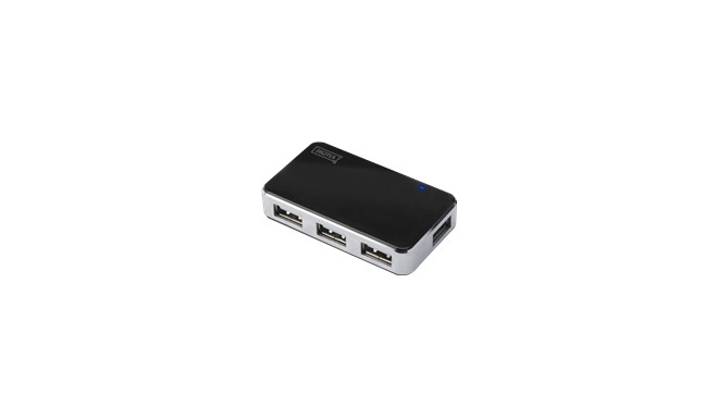 DIGITUS USB2.0 hub 4-port 4xUSB A /F 1xUSB B mini F incl. power supply and USB cable A/B mini