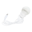 LED bulb to USB white light 3W cable long 1m 200lm