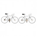 Decorative Figure DKD Home Decor Bicycle Metal (78 x 2,5 x 45 cm) (2 Units)