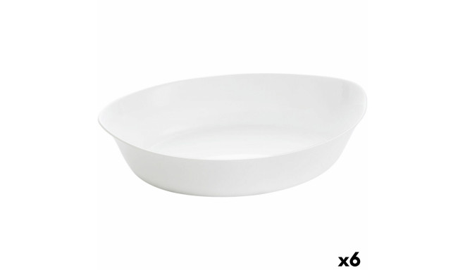 Serving Platter Luminarc Smart Cuisine Oval 32 x 20 cm White Glass (6 Units)