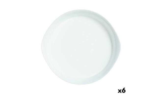 Pasniegšanas Plate Luminarc Smart Cuisine Apaļa Balts Stikls Ø 28 cm (6 gb.)