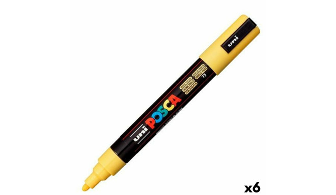 Marker POSCA PC-5M Kollane (6 Ühikut)