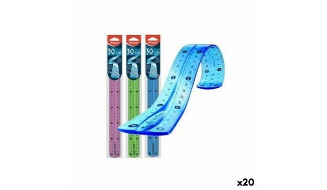 Geometry set Maped Twist'n Flex Multicolour 30 cm (20 Units)