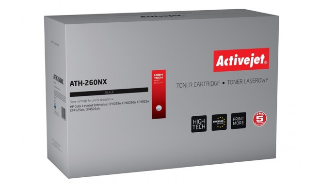 Activejet ATH-260NX toner (replacement for HP CE260X; Supreme; 17000 pages; black)