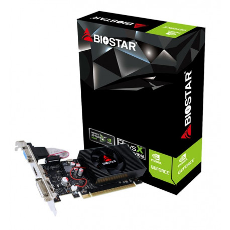 Graphics Card|BIOSTAR|NVIDIA GeForce GT 730|4 GB|DDR3|128 bit|PCIE 2.0 16x|Memory 1333 MHz|GPU 730 M