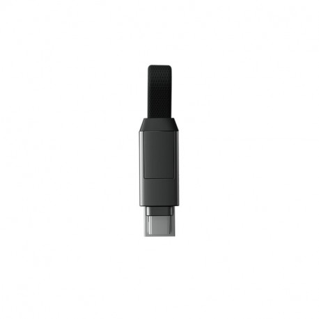 Cable Rolling Square InCharge, USB-C/Lightning/Micro USB, 6 cm, grey / 6770055