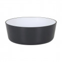 Bowl White/Black Melamin 600 ml 14 x 6 cm