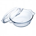 Oven Dish Ô Cuisine   With lid 21,5 x 18 x 8,5 cm Transparent Glass (3 Units)