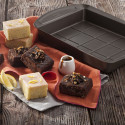 Oven Mould Pyrex Asimetria Rectangular Black 28 x 22 cm Metal (6 Units)