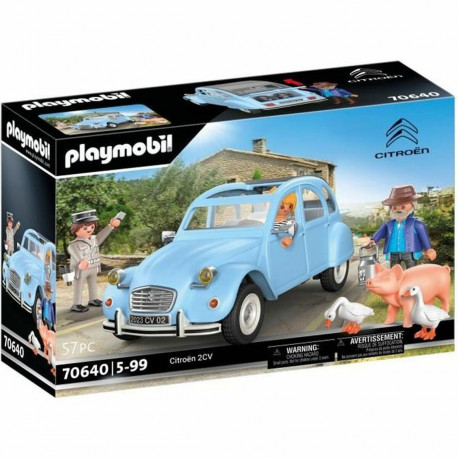 Sõidukite Mängukomplekt Playmobil Citroen 2CV 70646 Auto Sinine 57 Tükid, osad
