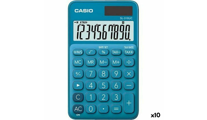 Калькулятор Casio SL-310UC Синий (10 штук)