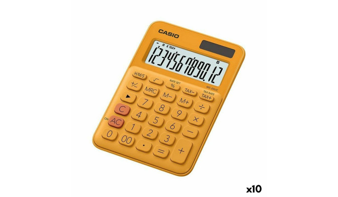 Kalkulaator Casio MS-20UC 2,3 x 10,5 x 14,95 cm Oranž (10 Ühikut)