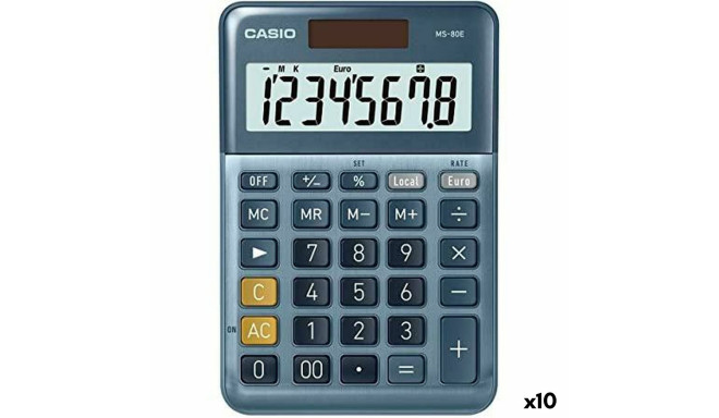 Kalkulators Casio MS-80E Zils (10 gb.)