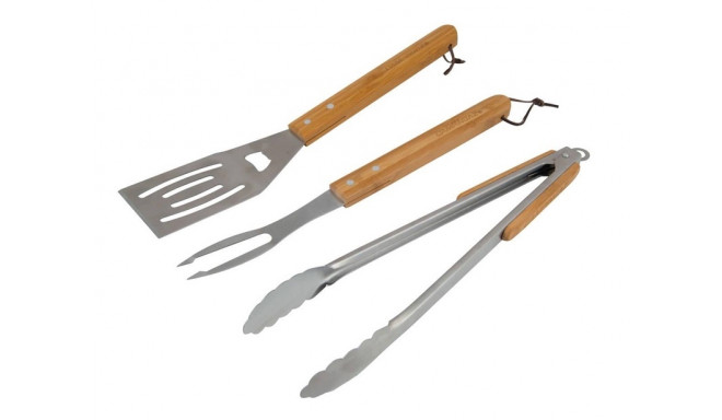 BBQ ACCY UTENSIL KIT WOODX3PCS