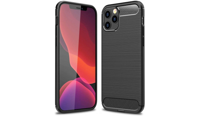 Fusion Trust Back Case silikoonist ümbris Apple iPhone 12 Pro Max mustale